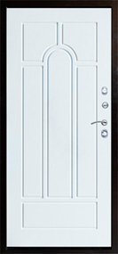 МДФ панели внутренней отделки входных дверей Арка лиственница