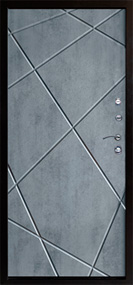 МДФ панели внутренней отделки входных дверей Лучи бетон темный