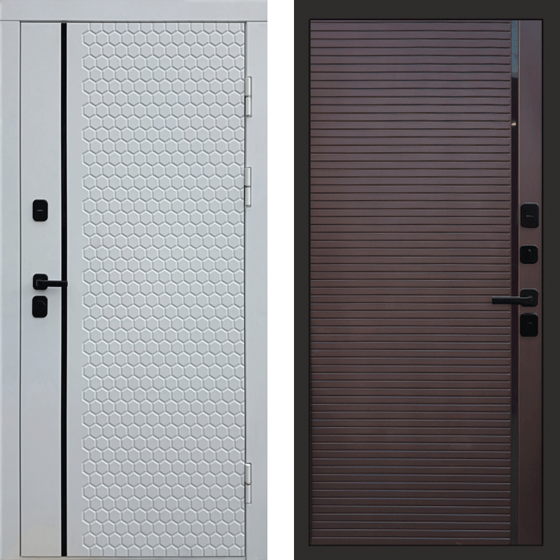 Входная дверь Simple White porte шоколад