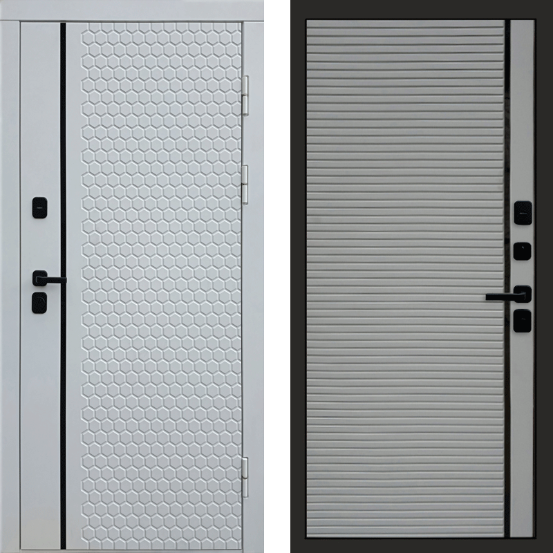 Входная дверь Simple White porte grey софт